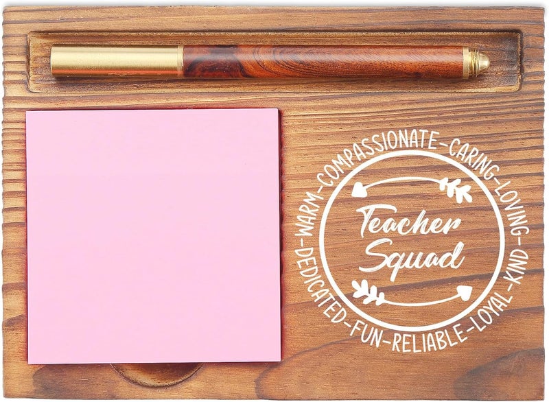 EFFJNSG Teacher Squad Sticky Note Holder, Appreciation Gifts for Teachers, Educators, and School Staff, Inspirational Desk Organizer, Back-to-School Gift EDP154 - Image 1
